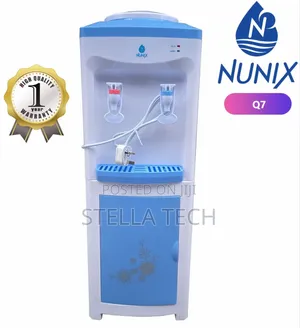 White Nunix Q7 Hot Normal Water Dispenser