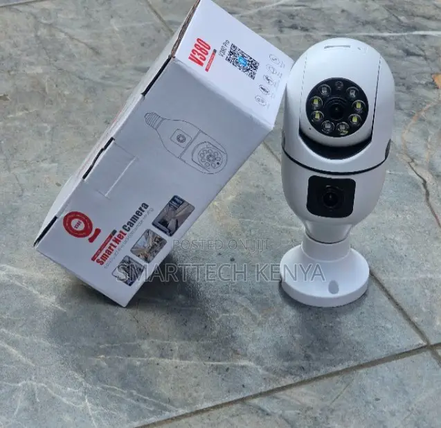 WiFi Bulb Security Camera With Dual Camera Motion Detection