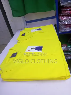 Yellow Plain Poloshirts Available