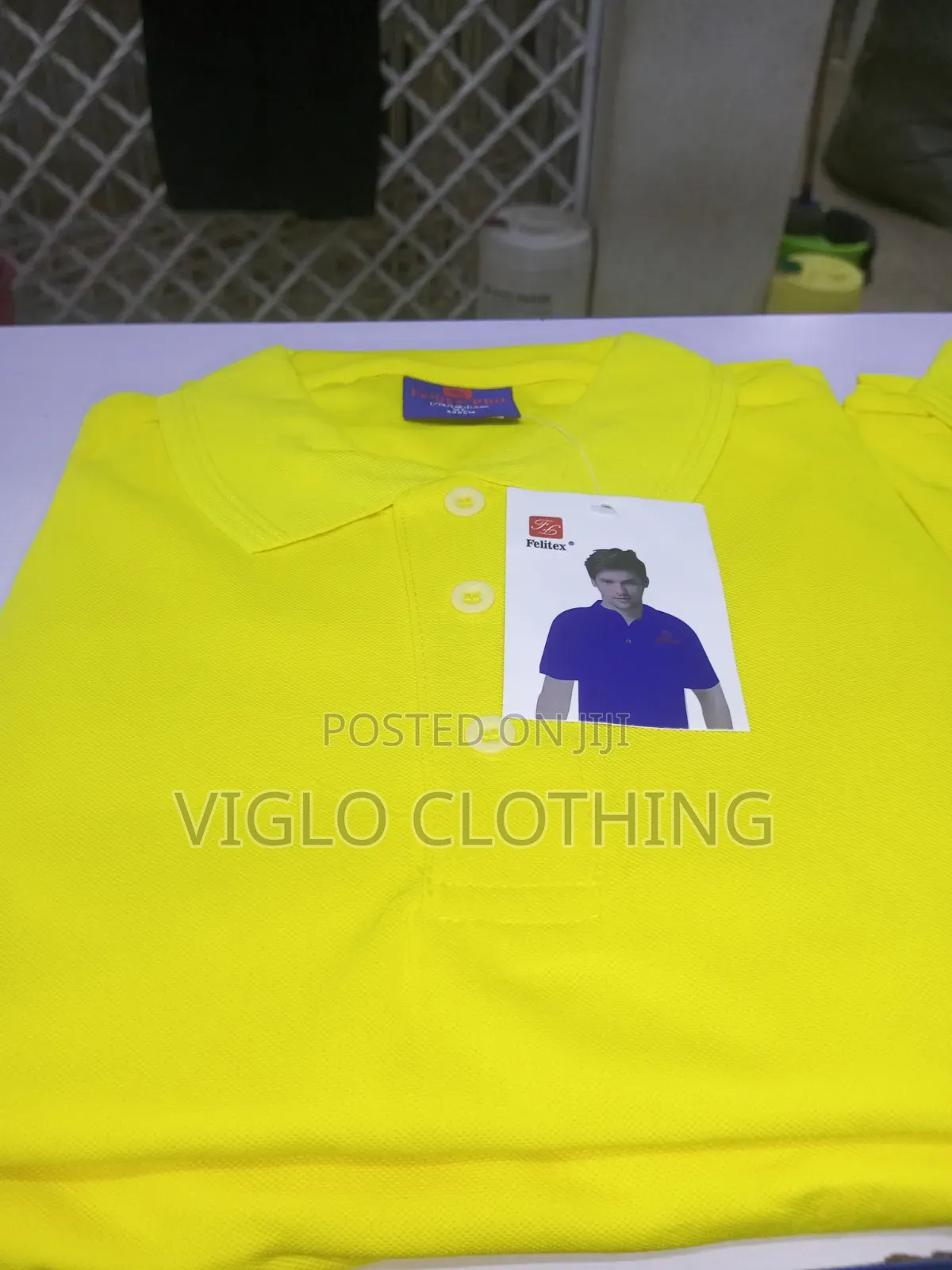 Yellow Plain Poloshirts Available