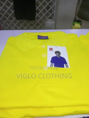 Yellow Plain Poloshirts Available
