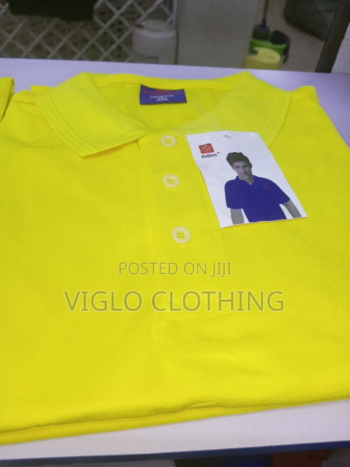 Yellow Plain Poloshirts Available