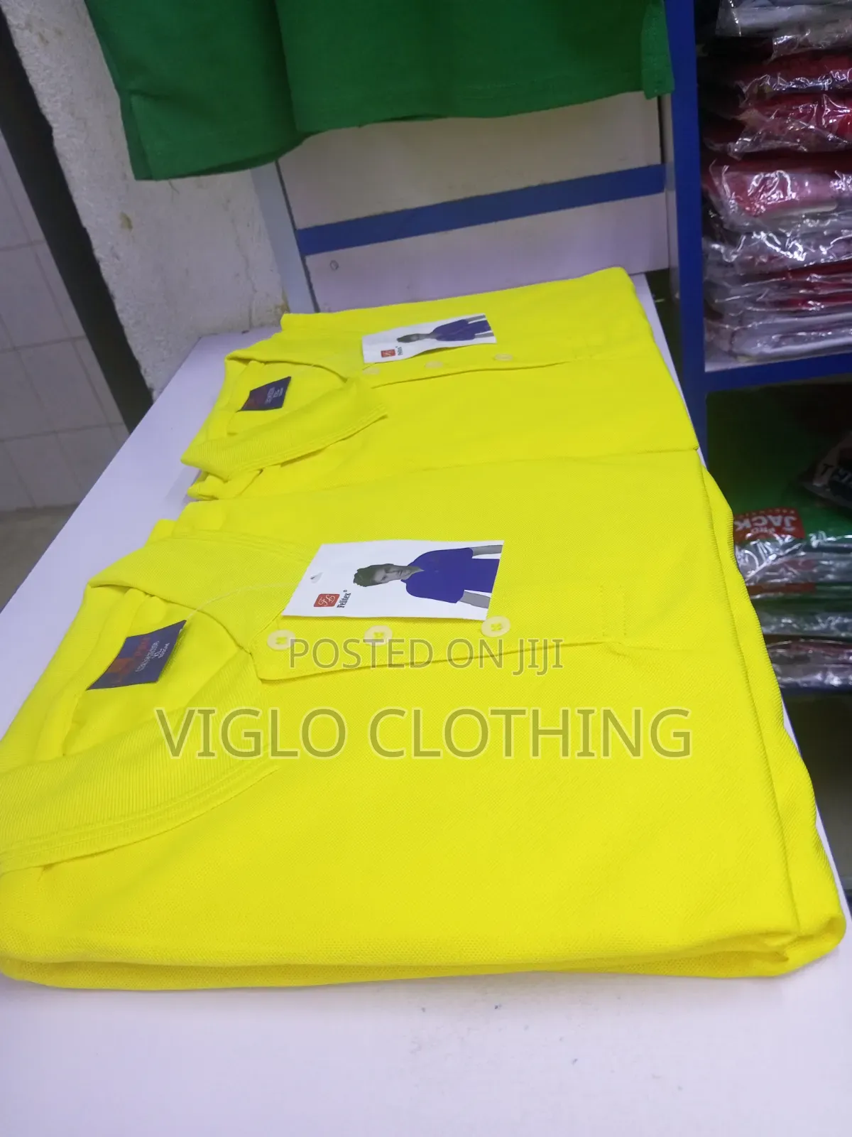 Yellow Plain Poloshirts Available