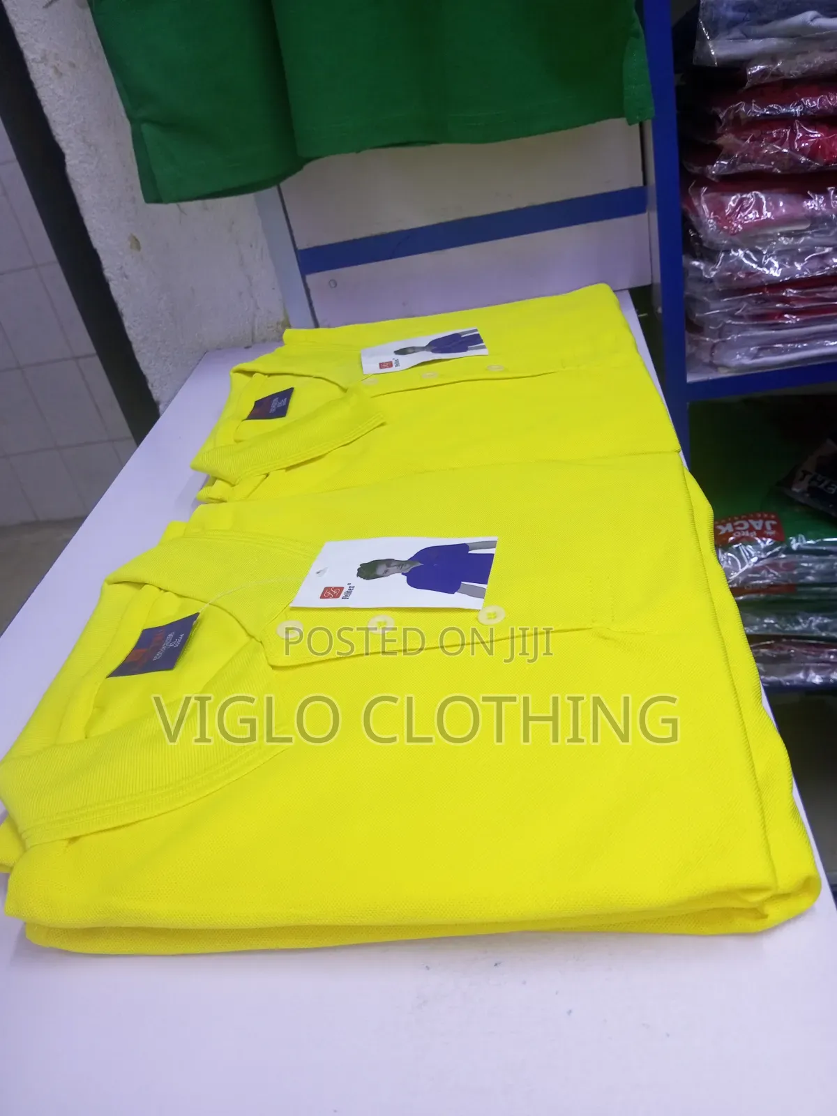 Yellow Plain Poloshirts Available