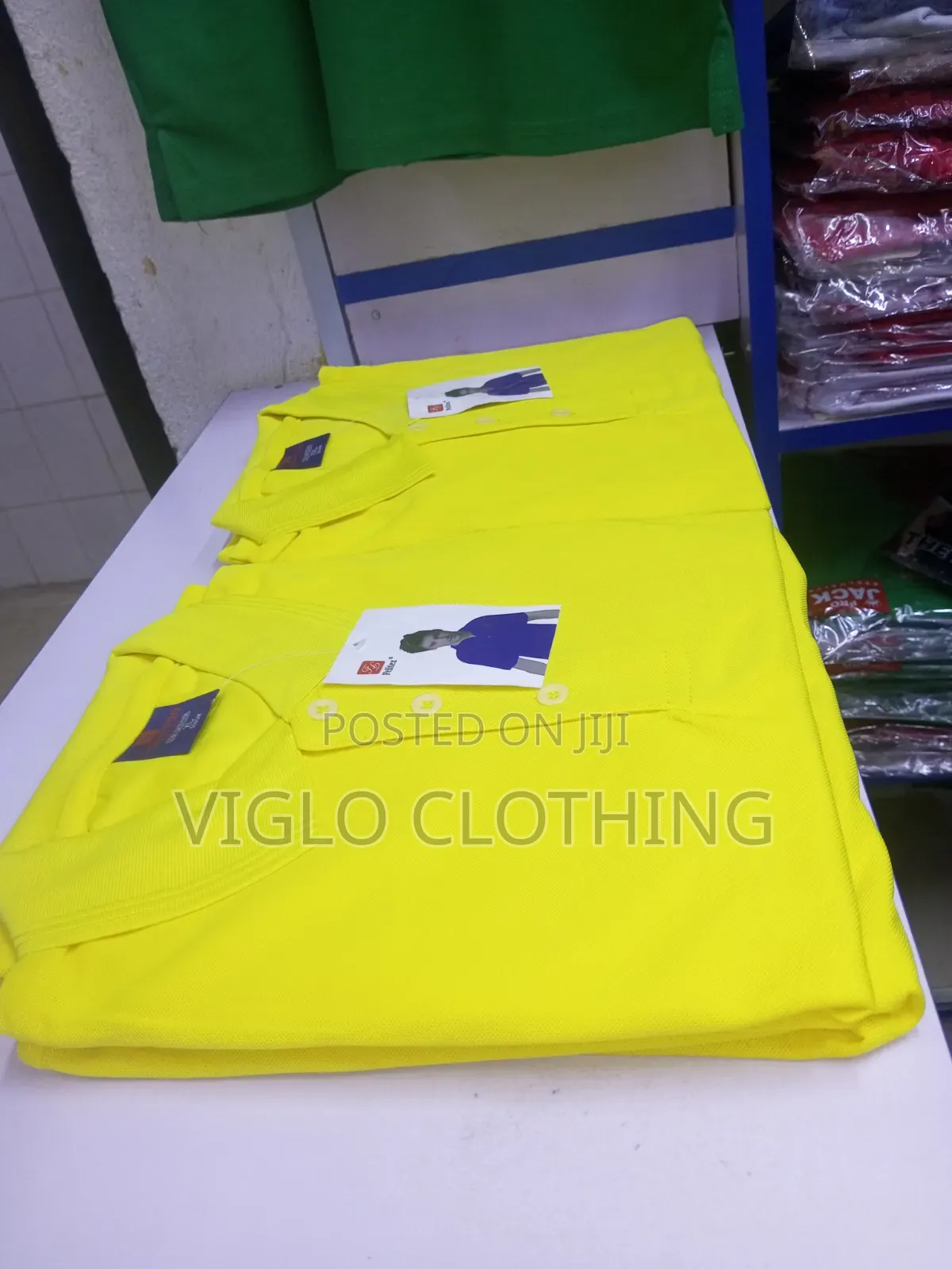 Yellow Plain Poloshirts Available