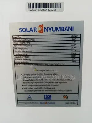 300W Solar Panel 36V High Current Solar Nyumbani MB300W