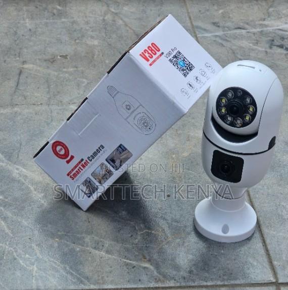 E27 Smart CCTV Bulb Camera Dual Lens Wireless Security Camera