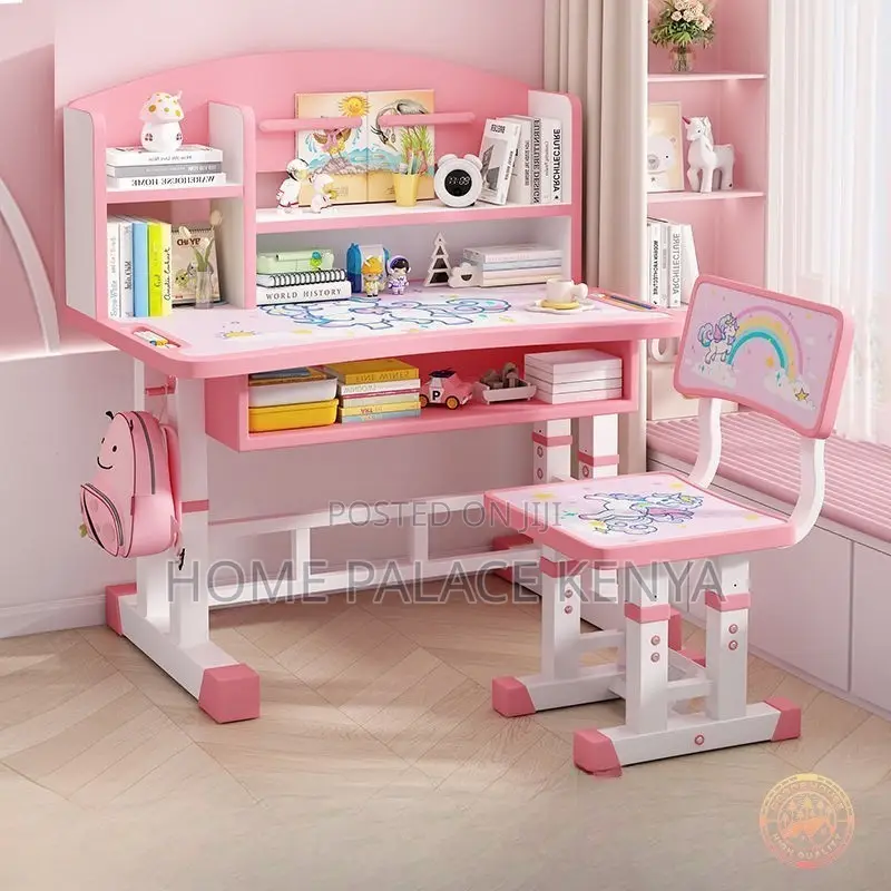 Kids Study Desk; Adjustable Height Kids Desk for Comfortable Studying
