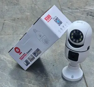 Smart LED Bulb Camera With Dual Lens Night Vision WiFi