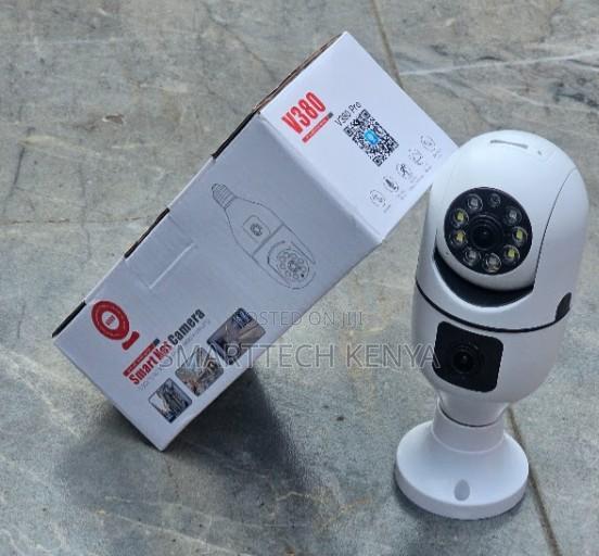 Smart LED Bulb Camera With Dual Lens Night Vision WiFi