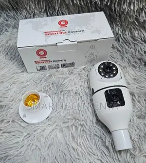 Wireless Bulb CCTV Security Camera Dual View With Night Vision
