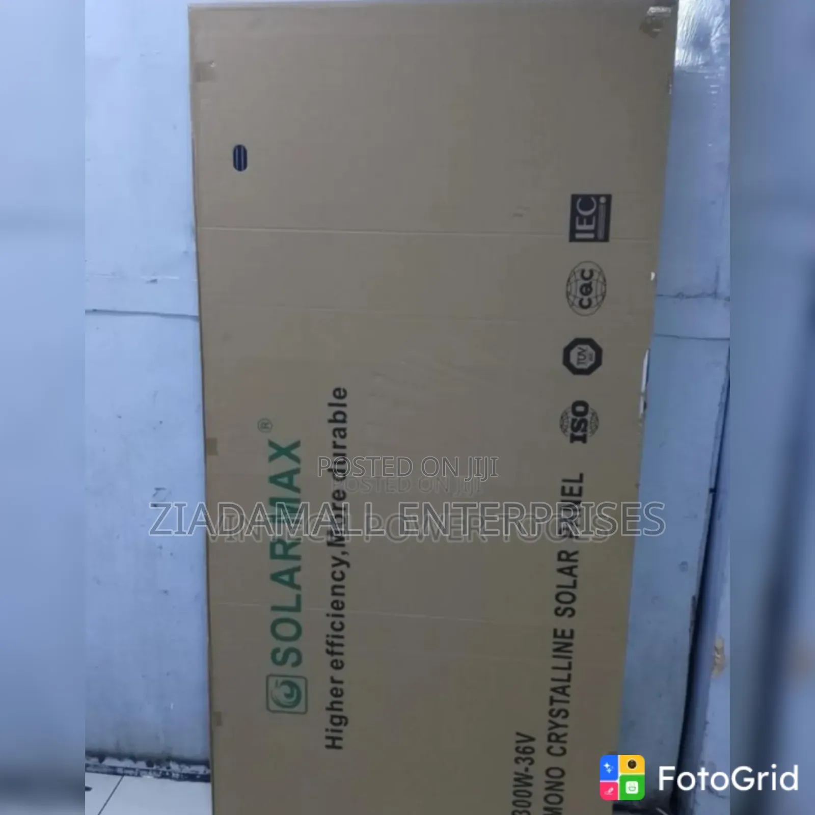 Restocked- Heavy Duty 300W Solar Panel for Backup Outdoor Use