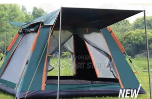 Automatic Hydraulic Camping Tent With Mesh Doors Windows- 8 People