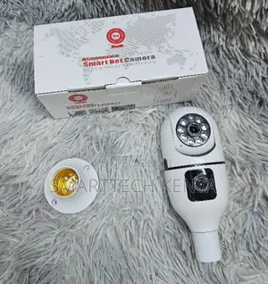 Dual Camera WiFi Light Bulb Security Camera for Home Shop