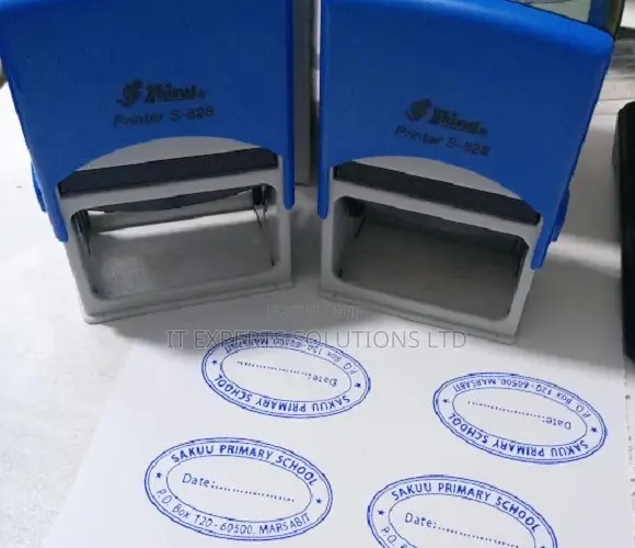 Shiny Self-Inking Oval Without Date Stamps