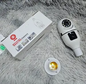 Smart E27 Bulb CCTV Camera With Dual Lens Remote Monitoring
