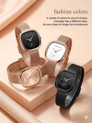 Elegant Hannah Martin Tonneau-Shaped Women's Quartz Wristwatc