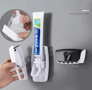 Toothbrush Holder Toothpaste Dispenser - Multiple Colors