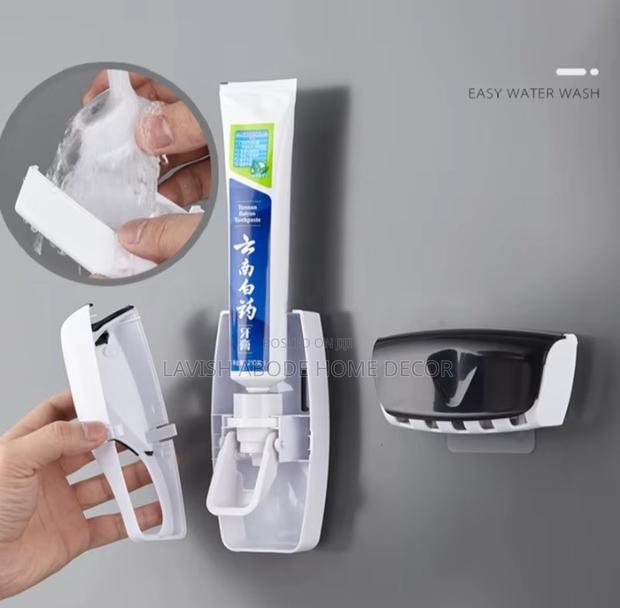 Toothbrush Holder Toothpaste Dispenser - Multiple Colors - thumbnail 3
