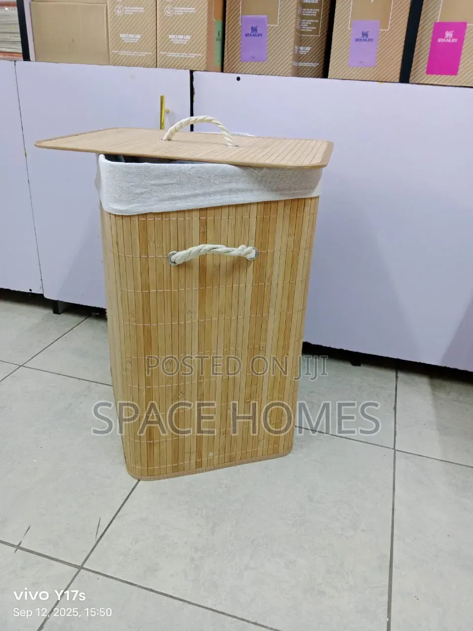 Fondable Bamboo Laundry Basket