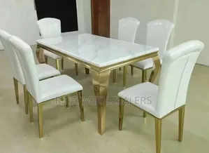 6 Sitter Executive Modern Advanced Marble Dinning Table at 