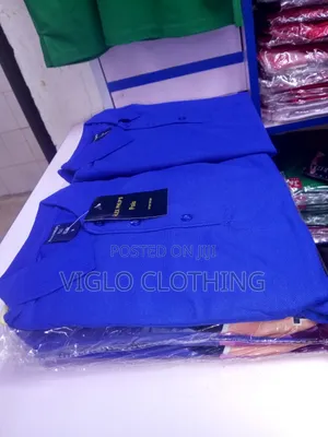 Plain Dark Blue Poloshirts
