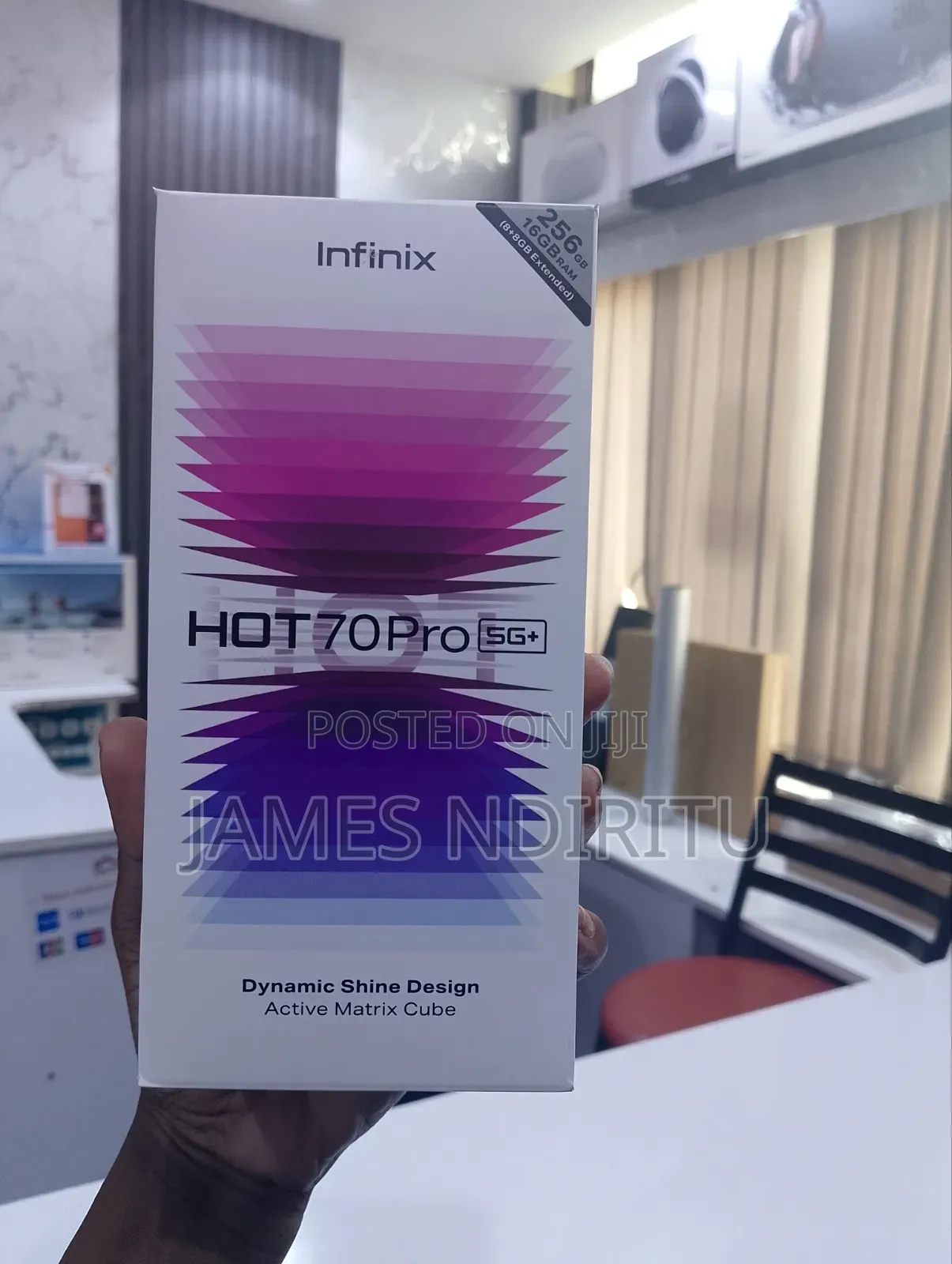 New Infinix Hot 70 Pro 5G+ 256 GB Black