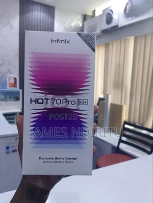 New Infinix Hot 70 Pro 5G+ 256 GB Black