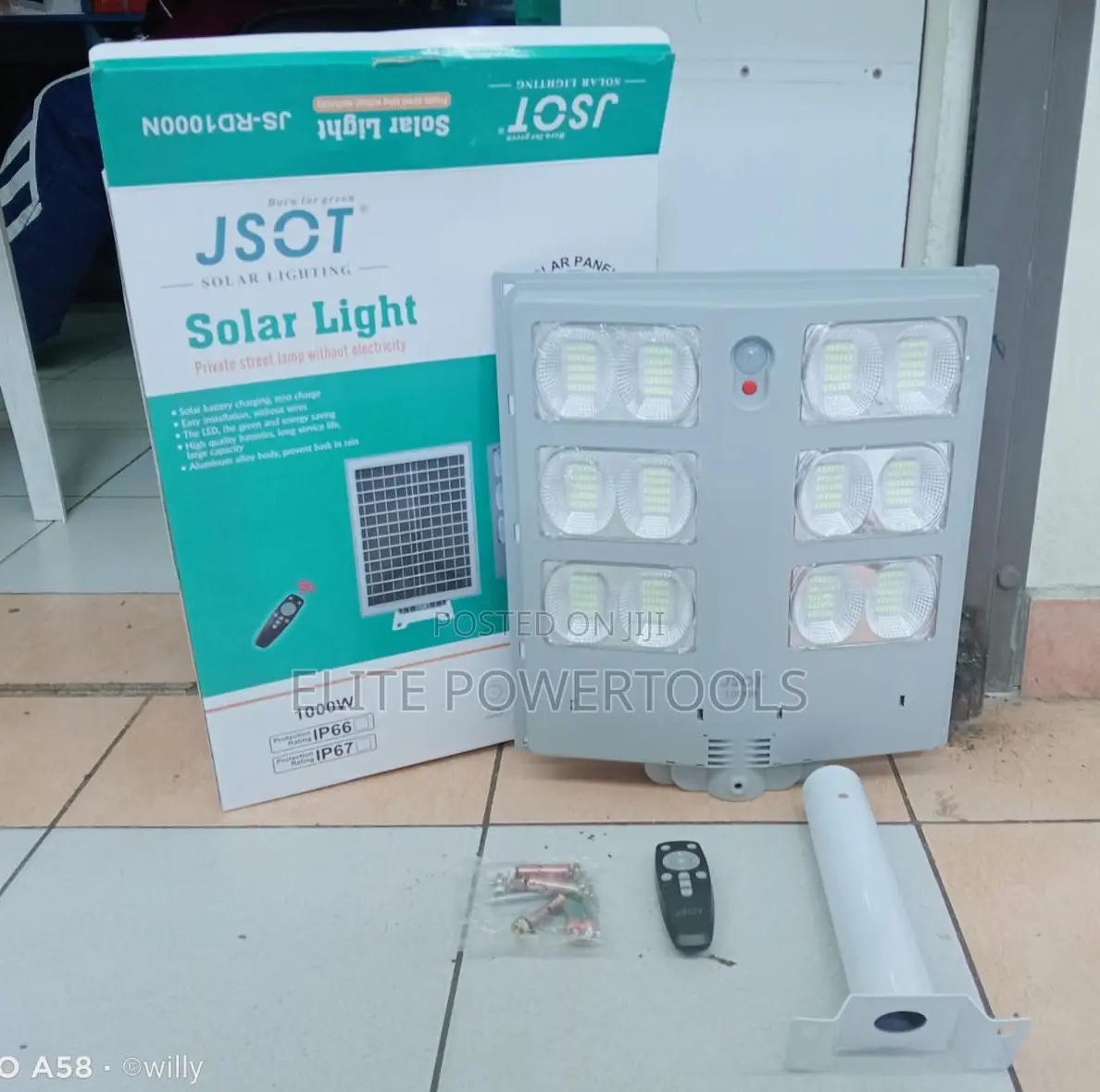 1000W JSOT Solar Street Light With Motion Sensor