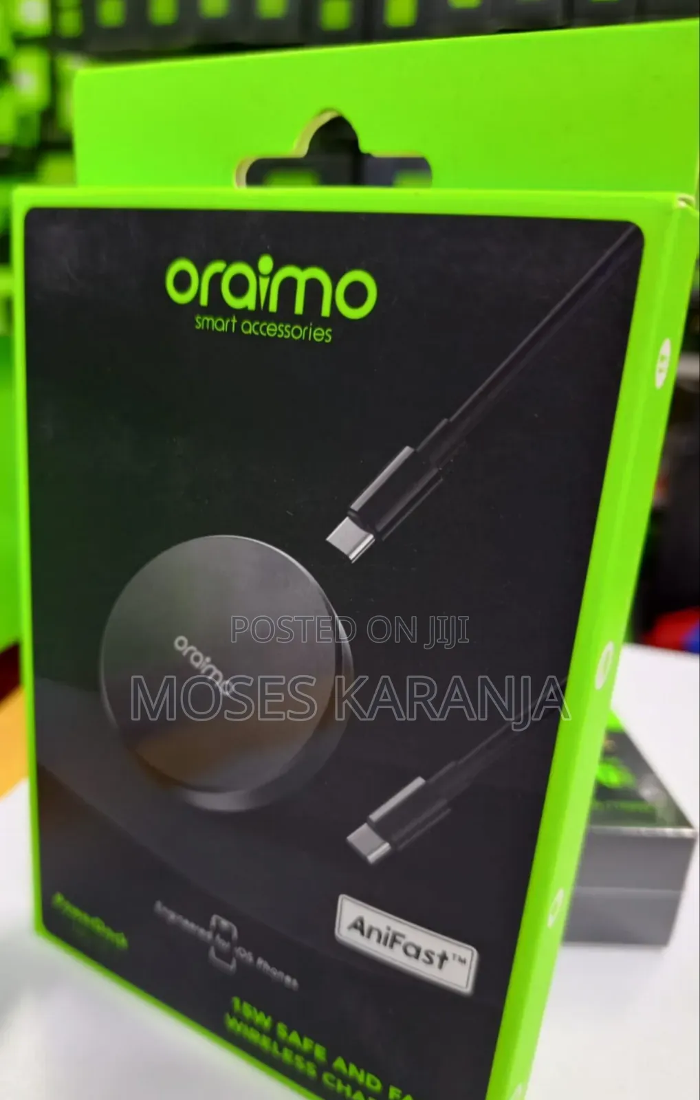 Oraimo 15W Fast Wireless Charging Pad With AniFast Technology