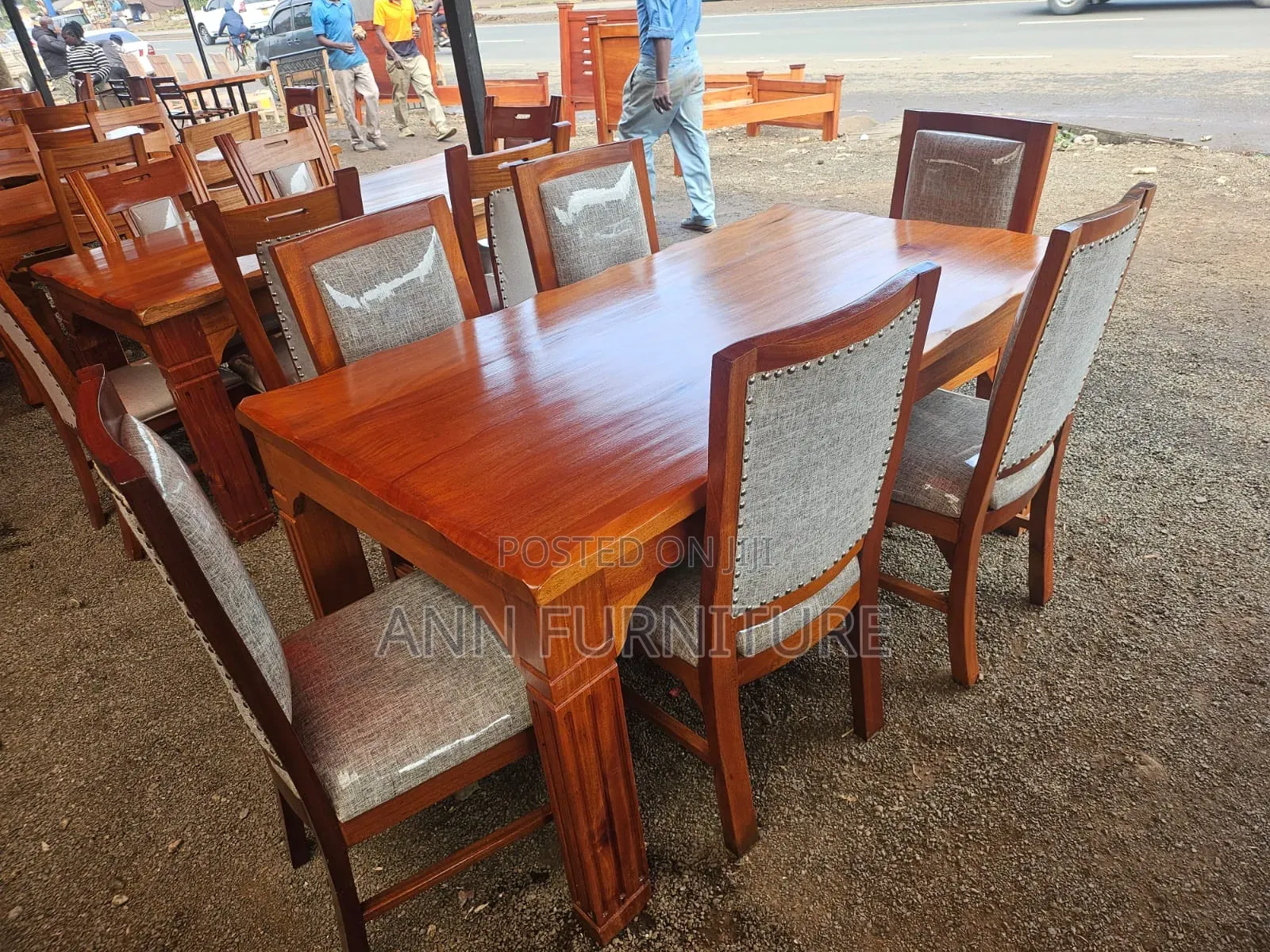 Dinning Table 6seater Mahogany Wood Jaba Dinning Table 6seater