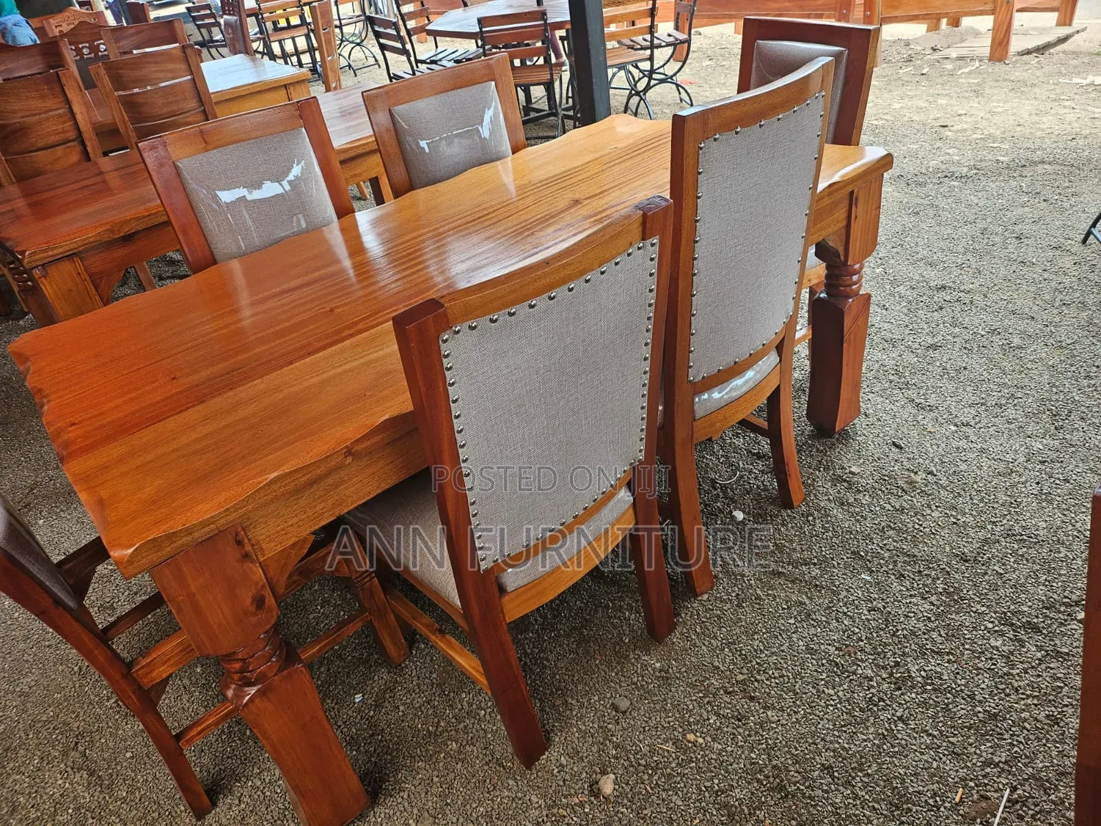 Dinning Table 6seater Mahogany Wood Jaba Dinning Table 6seater