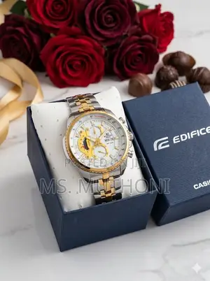 Two-Tone Gold and Stainless Steel Band Automatic Casio Edifice