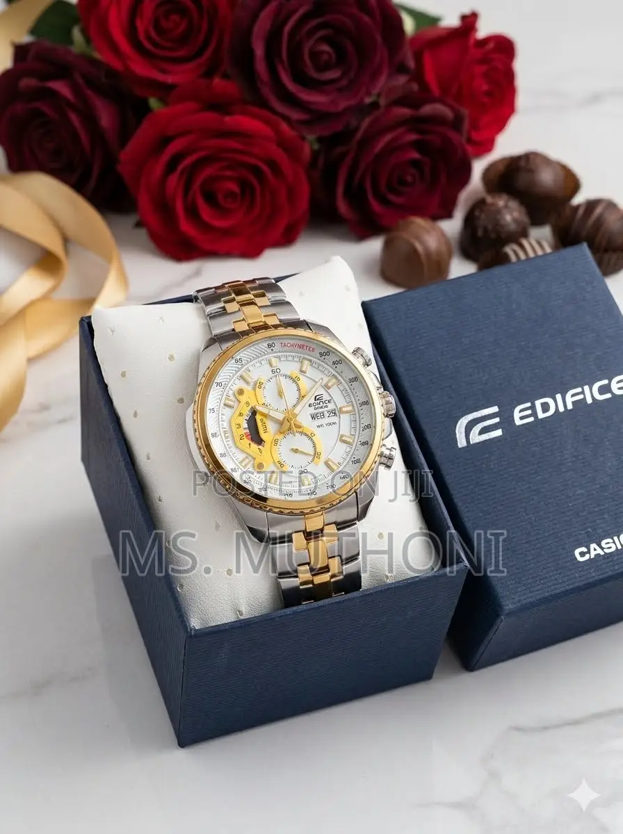 Two-Tone Gold and Stainless Steel Band Automatic Casio Edifice