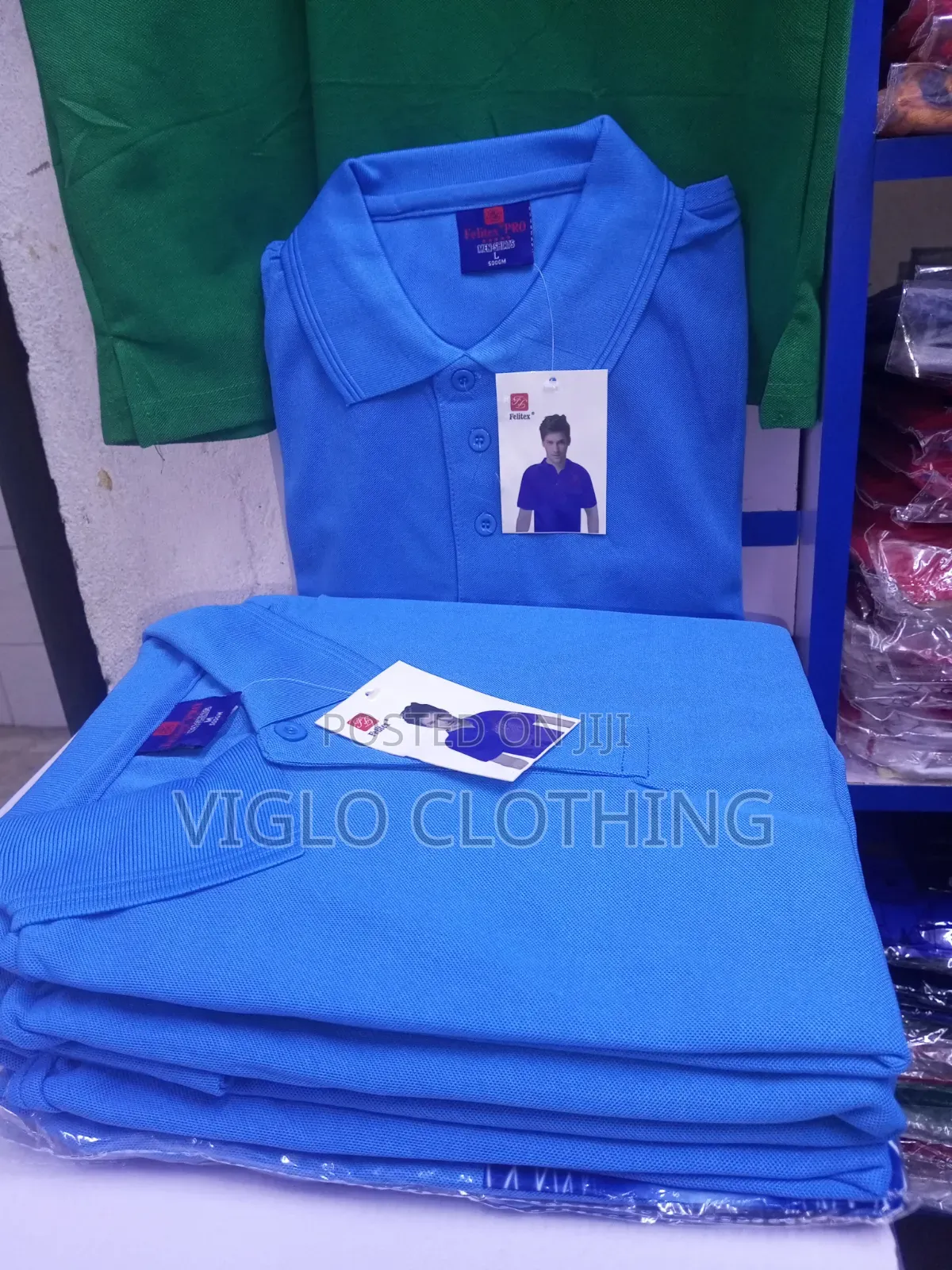 Lite Blue Poloshirts Available