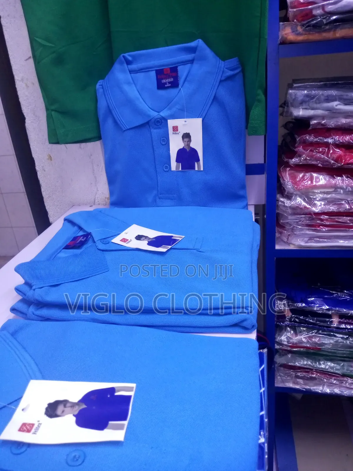 Lite Blue Poloshirts Available