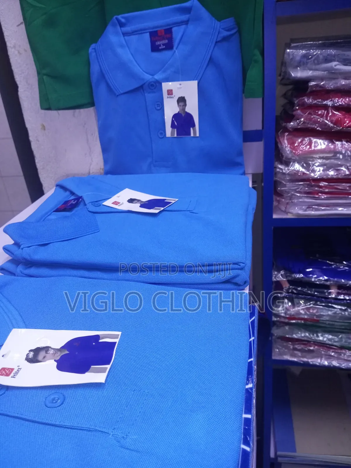 Lite Blue Poloshirts Available