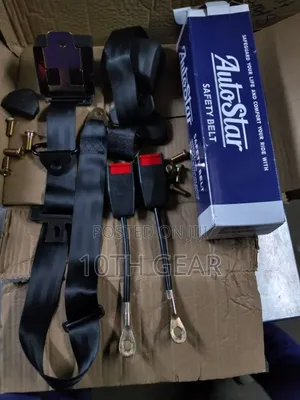 Safety Belts 3 Pin Automatic Black. PC