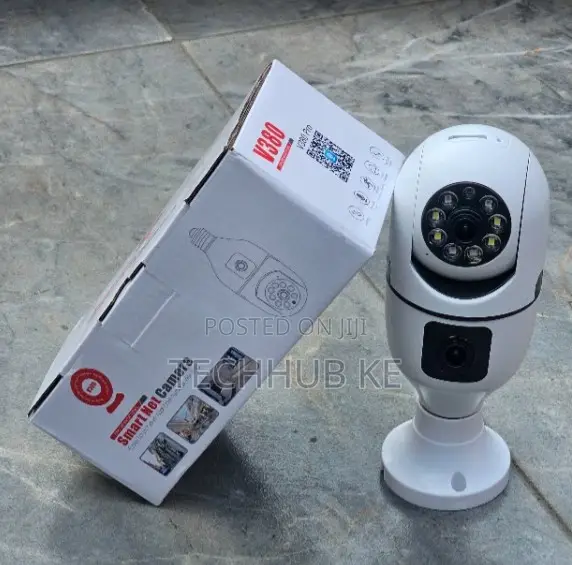 E27 Smart CCTV Bulb Camera Dual Lens Wireless Security Camera