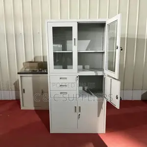 Metallic File Cabinet With an in Built Safe