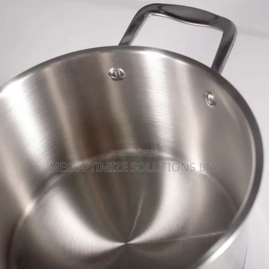 6pcs Stainless Steel Heavy Duty Pots Glass Lids Kitchen Cookware Set