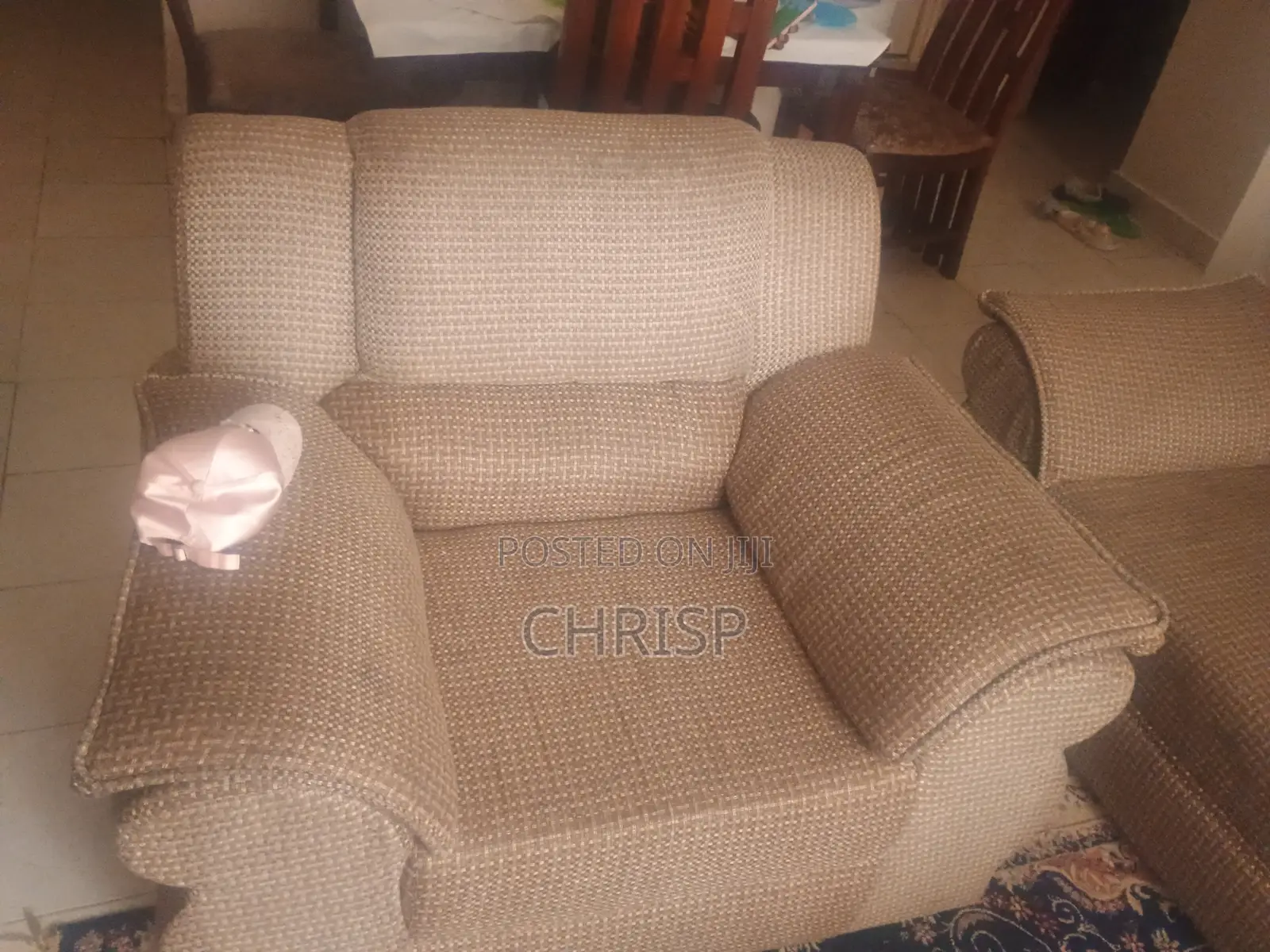Classic Fabric Sofa Set – Spacious, Comfortable Elegant