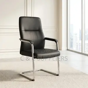 Leather Non Adjustable Reception Chair.