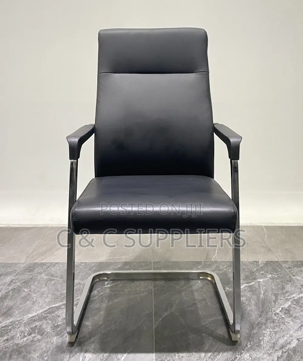 Leather Non Adjustable Reception Chair.
