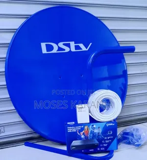 DStv Satellite Dish With Decoder & Accessories