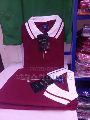 Maroon Body Collar White Poloshirts