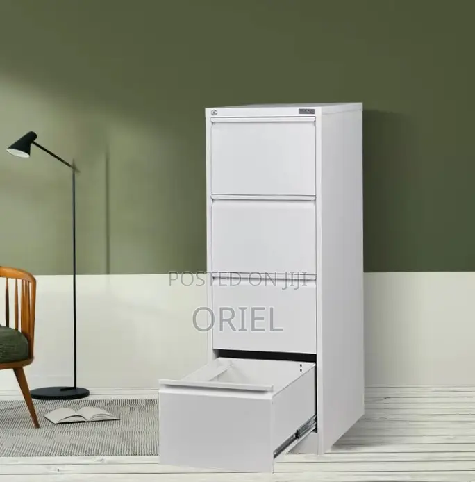 Office Cabinet : Steel 4-Drawer Cabinet