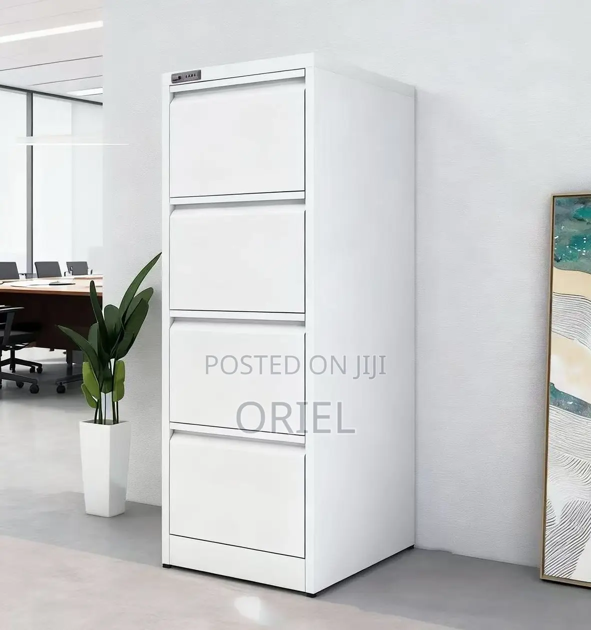 Office Cabinet : Steel 4-Drawer Cabinet