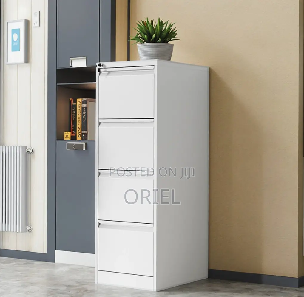 Office Cabinet : Steel 4-Drawer Cabinet