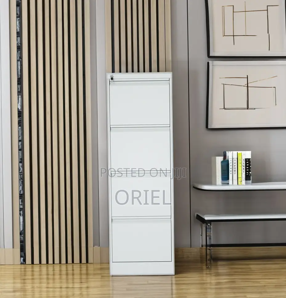 Office Cabinet : Steel 4-Drawer Cabinet